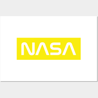 NASA Box Logo - Yellow Posters and Art